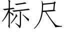 标尺 (仿宋矢量字庫)