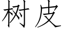 树皮 (仿宋矢量字库)