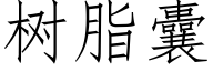 樹脂囊 (仿宋矢量字庫)