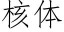 核体 (仿宋矢量字库)