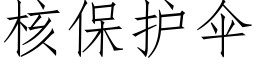 核保护伞 (仿宋矢量字库)