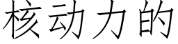 核动力的 (仿宋矢量字库)