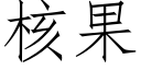 核果 (仿宋矢量字库)