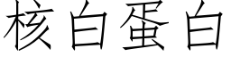 核白蛋白 (仿宋矢量字库)