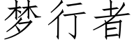 夢行者 (仿宋矢量字庫)