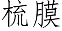 梳膜 (仿宋矢量字库)