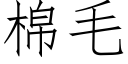 棉毛 (仿宋矢量字庫)