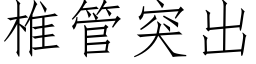 椎管突出 (仿宋矢量字庫)