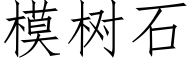 模樹石 (仿宋矢量字庫)