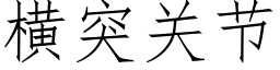 橫突關節 (仿宋矢量字庫)