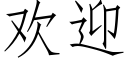 欢迎 (仿宋矢量字库)