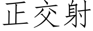 正交射 (仿宋矢量字库)