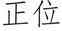 正位 (仿宋矢量字库)