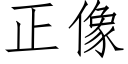 正像 (仿宋矢量字库)