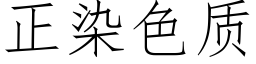 正染色质 (仿宋矢量字库)