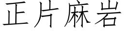 正片麻岩 (仿宋矢量字库)