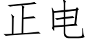 正电 (仿宋矢量字库)