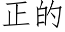 正的 (仿宋矢量字庫)