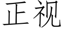 正视 (仿宋矢量字库)