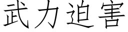 武力迫害 (仿宋矢量字库)