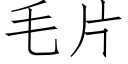 毛片 (仿宋矢量字库)