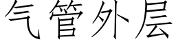 氣管外層 (仿宋矢量字庫)