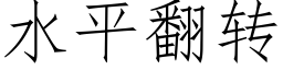 水平翻轉 (仿宋矢量字庫)