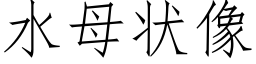 水母状像 (仿宋矢量字库)