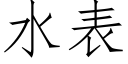 水表 (仿宋矢量字庫)