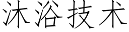 沐浴技術 (仿宋矢量字庫)