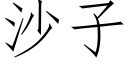 沙子 (仿宋矢量字庫)