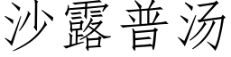 沙露普湯 (仿宋矢量字庫)