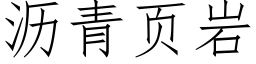 沥青页岩 (仿宋矢量字库)