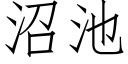 沼池 (仿宋矢量字库)