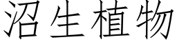 沼生植物 (仿宋矢量字库)