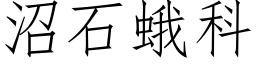 沼石蛾科 (仿宋矢量字庫)