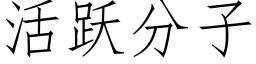 活躍分子 (仿宋矢量字庫)