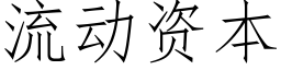 流動資本 (仿宋矢量字庫)