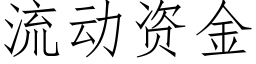 流動資金 (仿宋矢量字庫)