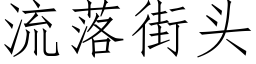 流落街頭 (仿宋矢量字庫)