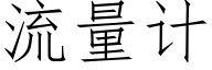 流量計 (仿宋矢量字庫)