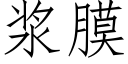 浆膜 (仿宋矢量字库)