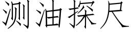 測油探尺 (仿宋矢量字庫)