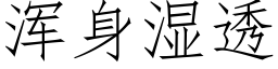 渾身濕透 (仿宋矢量字庫)