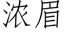 濃眉 (仿宋矢量字庫)