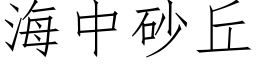 海中砂丘 (仿宋矢量字庫)