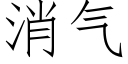 消气 (仿宋矢量字库)