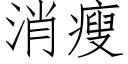 消瘦 (仿宋矢量字库)