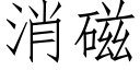 消磁 (仿宋矢量字庫)