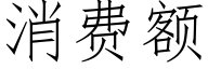 消费额 (仿宋矢量字库)